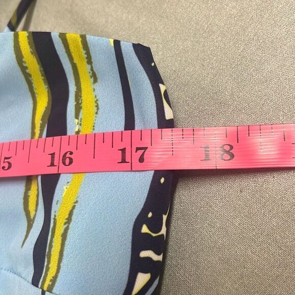 Tanya Taylor Claudette Asymmetrical Ruffle Peplum Top Sz 8 Zesty Multi NWT $395 - Picture 11 of 13